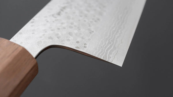 Makoto Kurosaki STK VG-7 Tsuchime Damascus Gyuto 240mm Walnut Handle - Tetogi