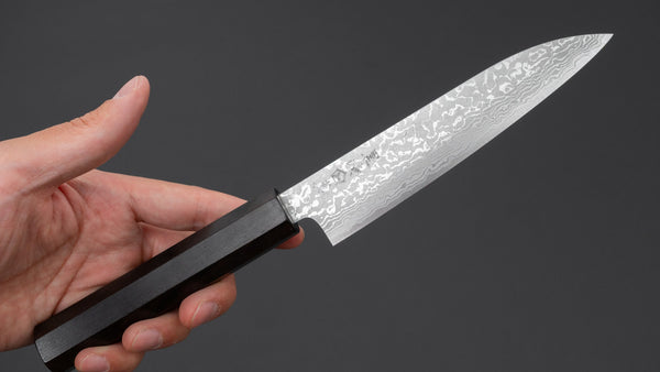 Makoto Kurosaki VG7 Damascus Petty 135mm Ebony Handle - Tetogi