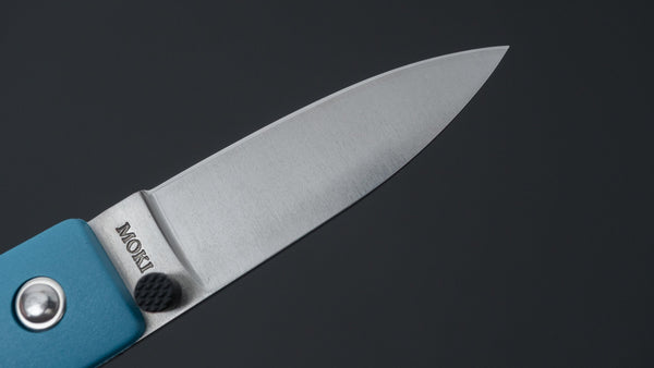MOKI Coupe Folding Knife Grilon Handle (Grayish Blue) - Tetogi