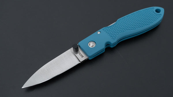 MOKI Coupe Folding Knife Grilon Handle (Grayish Blue) - Tetogi