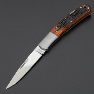 MOKI Kronos Folding Knife Stag Handle - Tetogi