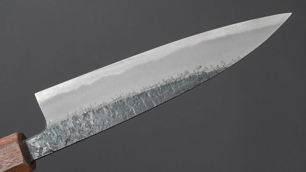 Muneishi Blue 2 Tsuchime Petty 135mm Walnut Handle - Tetogi