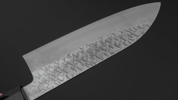 Nigara Blue Super Santoku 180mm Ebony Handle - Tetogi