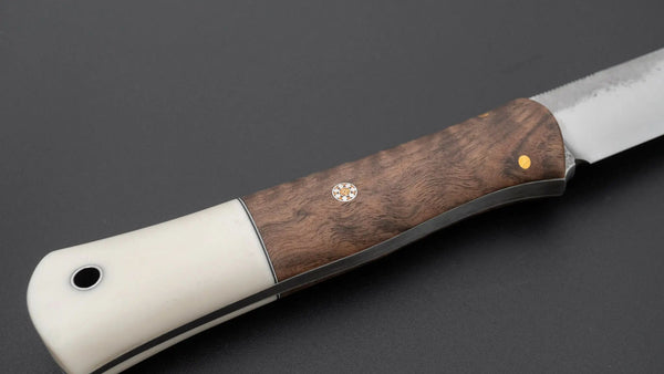 Seino Shikari ATS-34 Fixed Blade Linen Micarta Handle (007) - Tetogi