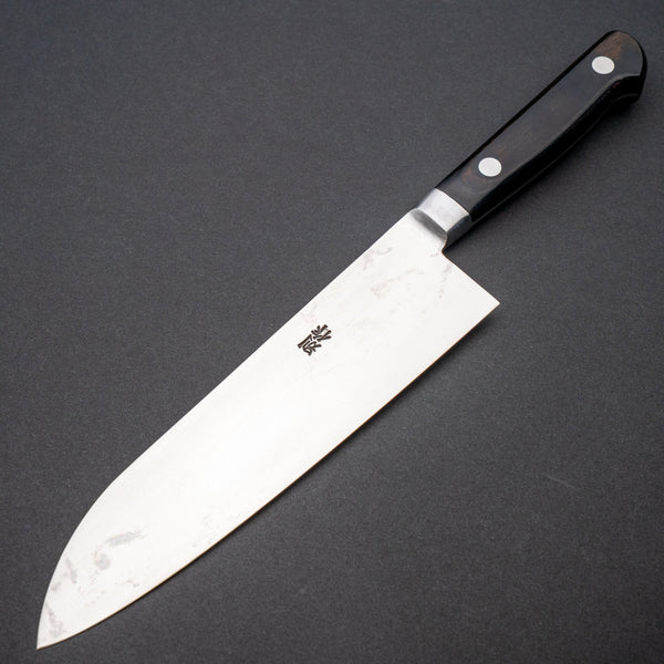 Sukehisa Made Kikuhide Hagane Santoku (Old Stock) - Tetogi