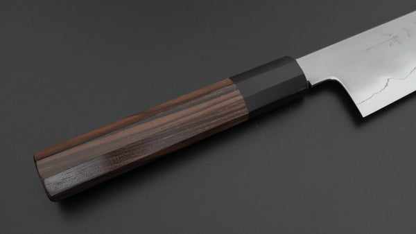 Tetsujin Silver #3 Kasumi Gyuto 210mm Taihei Makassar Ebony Handle - Tetogi
