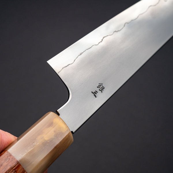 Tetsujin Silver 3 Kasumi Kiritsuke Gyuto 210mm Lacewood Handle - Tetogi