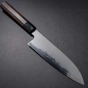 Tetsujin Silver #3 Kasumi Santoku 180mm Taihei Makassar Ebony Handle - Tetogi