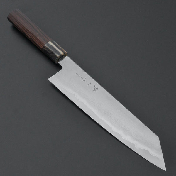 Tetsujin Silver 3 Metal Flow Kiritsuke Gyuto 240mm Taihei Makassar Ebony Handle - Tetogi