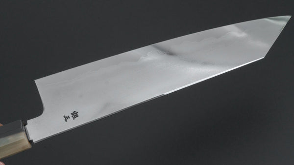 Tetsujin Silver 3 Metal Flow Kiritsuke Gyuto 240mm Taihei Makassar Ebony Handle - Tetogi