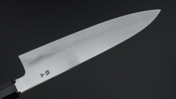 Tetsujin Silver #3 Ukiba Gyuto 210mm Taihei Makassar Ebony Handle - Tetogi