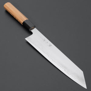 Tetsujin Silver #3 Ukiba Kiritsuke Gyuto 240mm Yakusugi Cedar Handle - Tetogi