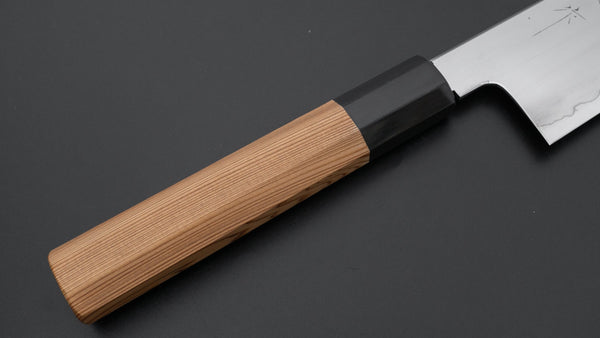 Tetsujin Silver #3 Ukiba Kiritsuke Gyuto 240mm Yakusugi Cedar Handle - Tetogi