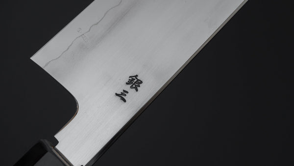 Tetsujin Silver #3 Ukiba Kiritsuke Gyuto 240mm Yakusugi Cedar Handle - Tetogi