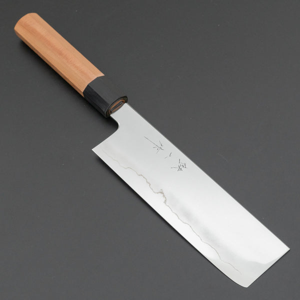 Tetsujin Silver #3 Ukiba Nakiri 180mm Yakusugi Cedar Handle - Tetogi