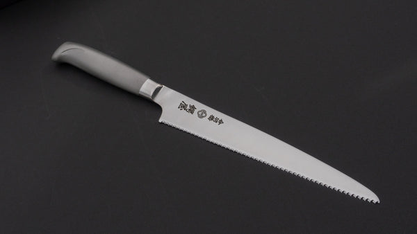 Tsubaya Bread Knife 210mm Stainless Handle - Tetogi