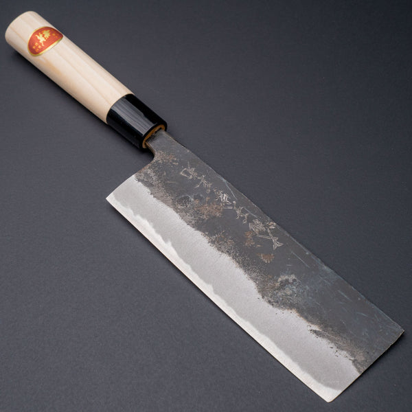 Yamato Ichimonji Thick Carbon Nakiri 170mm Poplar Handle Product vendor