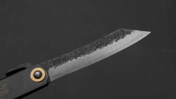 Higonokami Custom Folding Knife Large Brass Handle (#11B K) - Tetogi