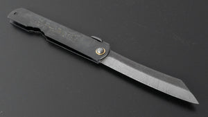 Higonokami Mono Folding Knife Large Brass Handle (Black Handle) - Tetogi