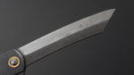 Load image into Gallery viewer, Higonokami Mono Folding Knife Large Brass Handle (Black Handle) - Tetogi
