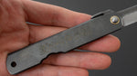 Load image into Gallery viewer, Higonokami Mono Folding Knife Large Brass Handle (Black Handle) - Tetogi

