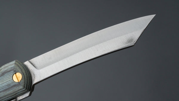Higonokami VG10 Folding Knife Pakka Handle (Blue) - Tetogi