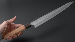 Hitohira Futana S3 Nashiji Sujihiki 240mm Cherry Wood Handle - Tetogi