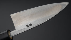 Hitohira Gorobei Blue #2 Ajikiri 105mm Ho Wood Handle (D-Shape) - Tetogi