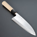 Load image into Gallery viewer, Hitohira Gorobei Blue #2 Deba 165mm Ho Wood Handle - Tetogi
