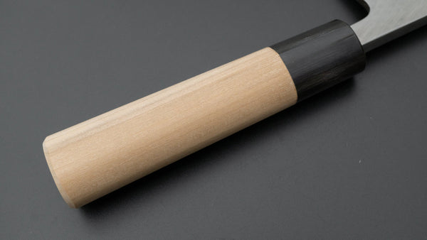 Hitohira Gorobei Blue #2 Left-Handed Deba 180mm Ho Wood Handle (D-Shape) - Tetogi
