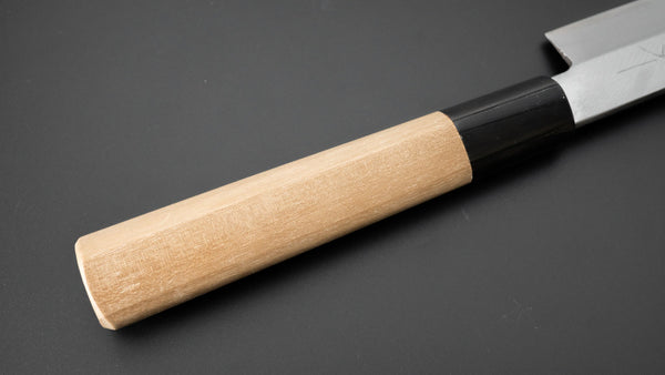 Hitohira Gorobei Blue #2 Left-Handed Yanagiba 240mm Ho Wood Handle (D-Shape) - Tetogi
