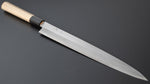 Load image into Gallery viewer, Hitohira Gorobei Blue #2 Yanagiba 270mm Ho Wood Handle (D-Shape) - Tetogi
