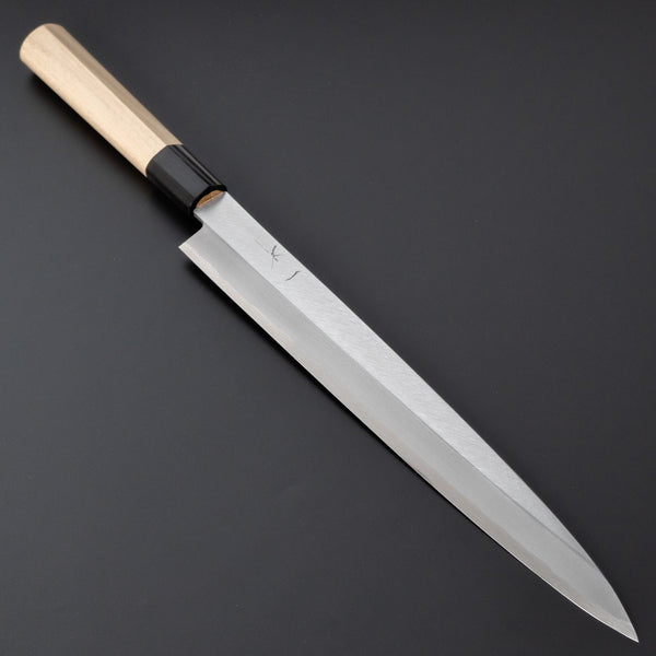 Hitohira Gorobei Blue #2 Yanagiba 270mm Ho Wood Handle (D-Shape) - Tetogi