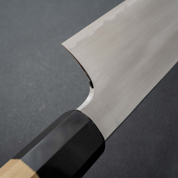 Hitohira Gorobei Rikichi White #2 Kasumi Gyuto 210mm Ho Wood Handle (Thick Handle) - Tetogi
