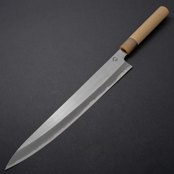 Hitohira Hinode Migaki White #2 Sujihiki 270mm Ho Wood Handle (D-shape) - Tetogi