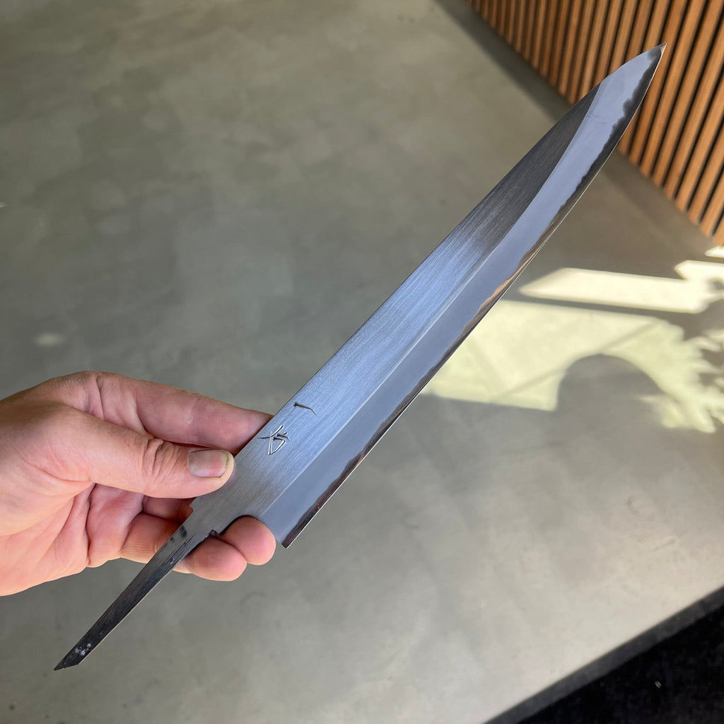 Hitohira Hinode Migaki White #2 Sujihiki 270mm (No Handle) - Tetogi