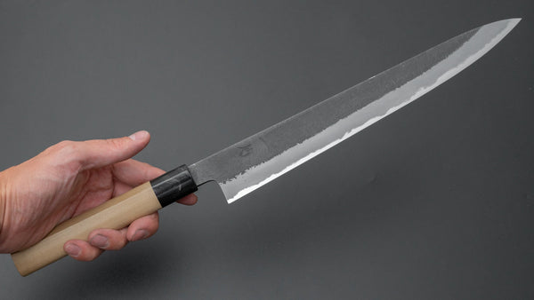 Hitohira Hinode Nashiji White #2 Sujihiki 270mm Ho Wood Handle (D-Shape) - Tetogi