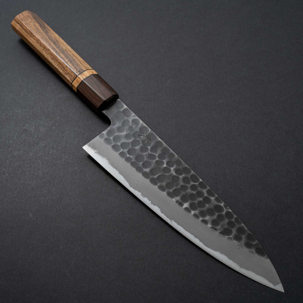 Hitohira Hinode Tsuchime White #2 Gyuto 180mm Riisgaard Walnut Handle - Tetogi