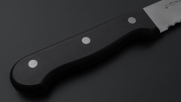 Hitohira Hiragana Bread Knife 250mm Pakka Handle - Tetogi