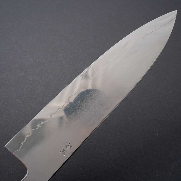 Hitohira Kikuchiyo Izo Silver #3 Gyuto 210mm Yakusugi Cedar Handle - Tetogi