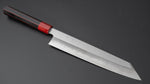 Load image into Gallery viewer, Hitohira Kikuchiyo Kyuzo Silver #3 Migaki Kiritsuke Gyuto 240mm Lacquered Handle (Black and Red) - Tetogi
