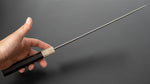 Load image into Gallery viewer, Hitohira Kikuchiyo Mosuke Silver #3 Yanagi Sakimaru 300mm Taihei Ebony Handle (Extra Curved) - Tetogi

