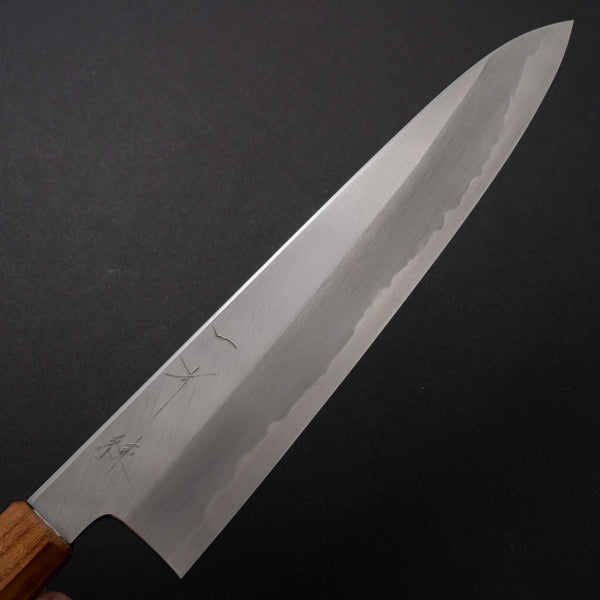 Hitohira Kikuchiyo Ren Blue #2 Gyuto 240mm Riisgaard Teak Handle - Tetogi