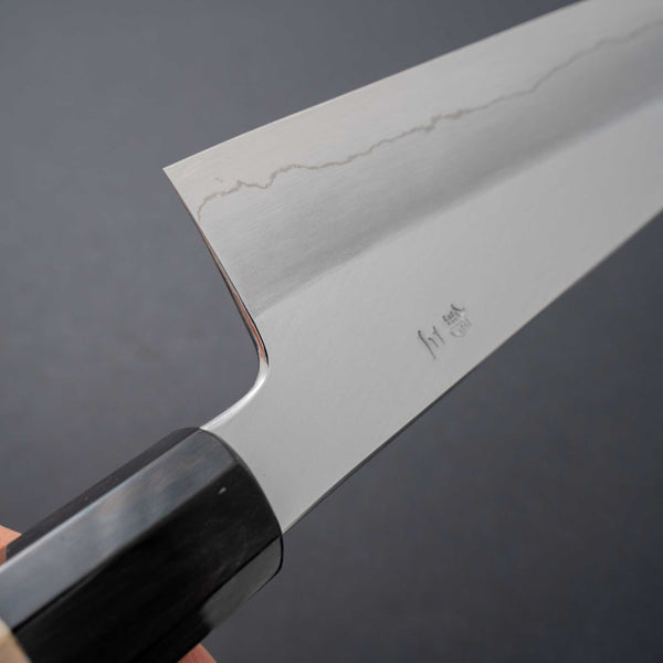 Hitohira Kikuchiyo Ren Silver #3 Gyuto 240mm Ho Wood Handle - Tetogi