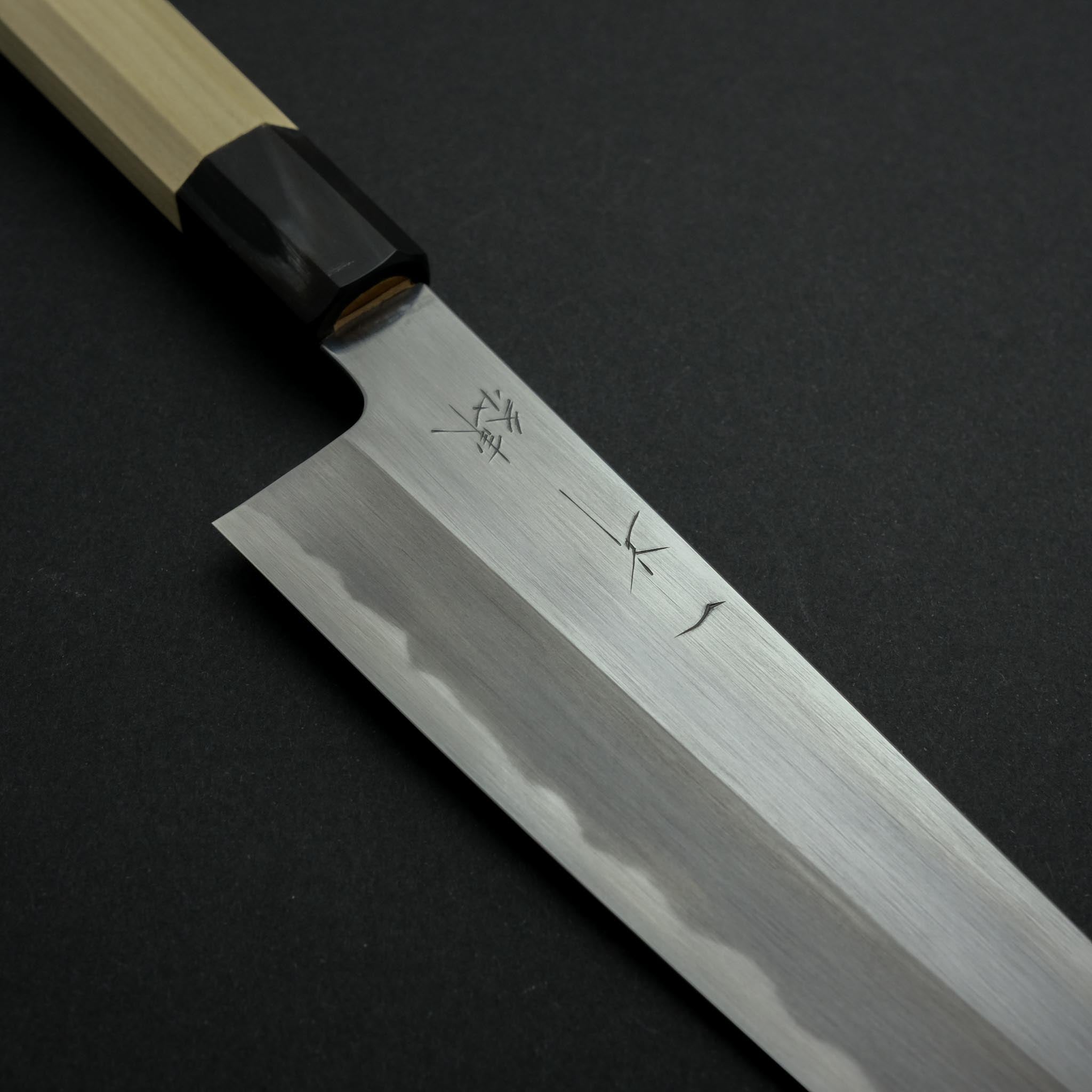 Hitohira Kikuchiyo Ren White #2 Gyuto 210mm Ho Wood Handle - Tetogi