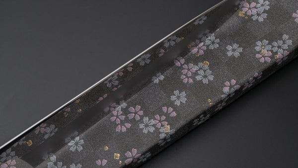 Hitohira Kikuchiyo Rou Silver #3 Mirror Polished Gyuto 240mm Ebony Handle - Tetogi
