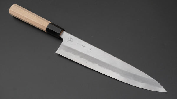 Hitohira Tanaka Ren White #2 Gyuto 240mm Ho Wood Handle - Tetogi