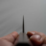 Load image into Gallery viewer, Hitohira TD Blue #2 Stainless Clad Kurouchi Gyuto 240mm Wenge Handle - Tetogi
