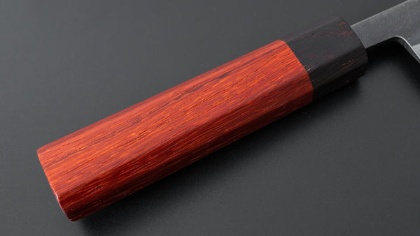 Hitohira TD Blue #2 Stainless Clad Kurouchi Petty 135mm Padauk Handle - Tetogi