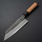 Load image into Gallery viewer, Hitohira Togashi Blue #2 Kurouchi Bunka Cherry Wood Handle (Ebony End) - Tetogi
